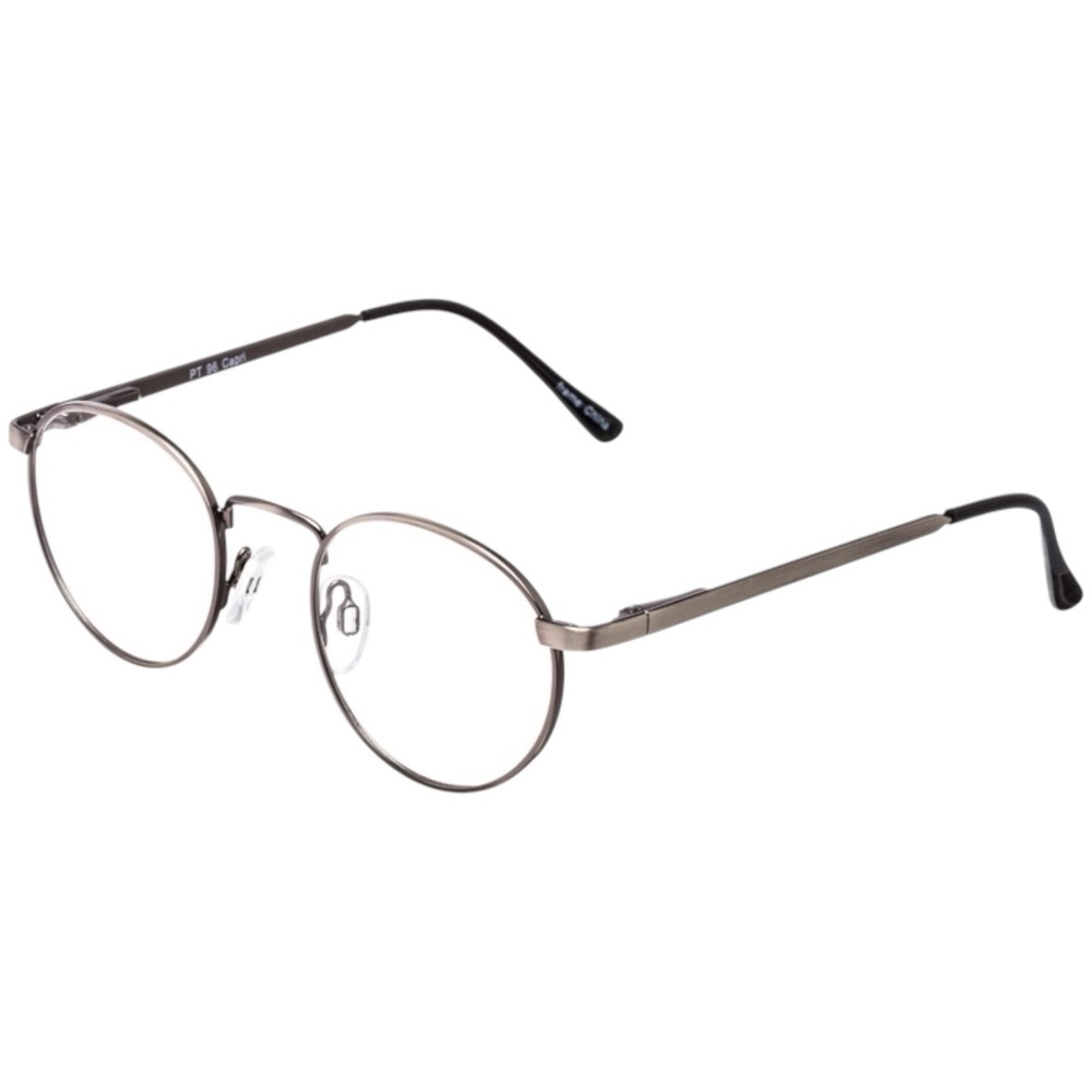 Capri PT96 Round Eyeglasses | Gunmetal | Unisex | Metal Frame | Brand New
